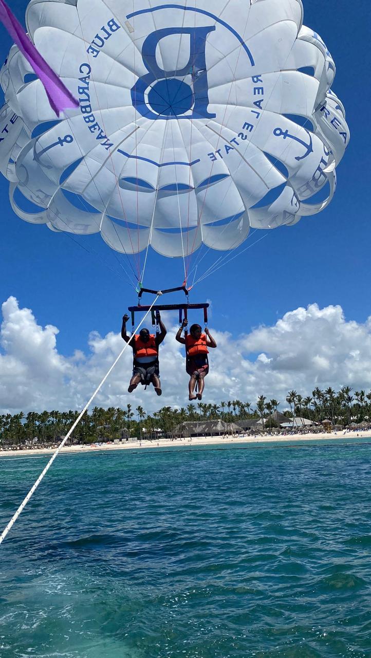 Parasailing at Bávaro Beach photo 2